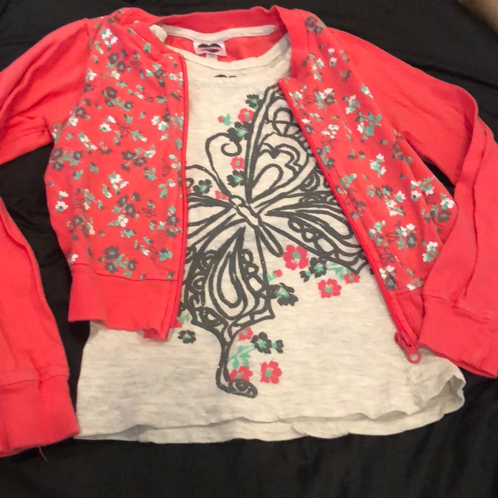 Girls jacket and tank set